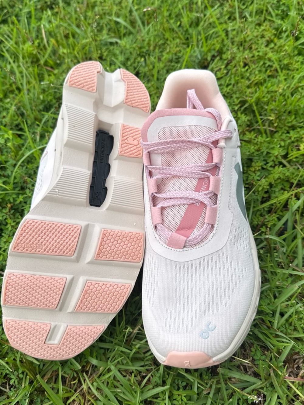 NIB ON Cloud Cloudmonster Running Field Gray Pink Silver Women's tennis Shoes 8